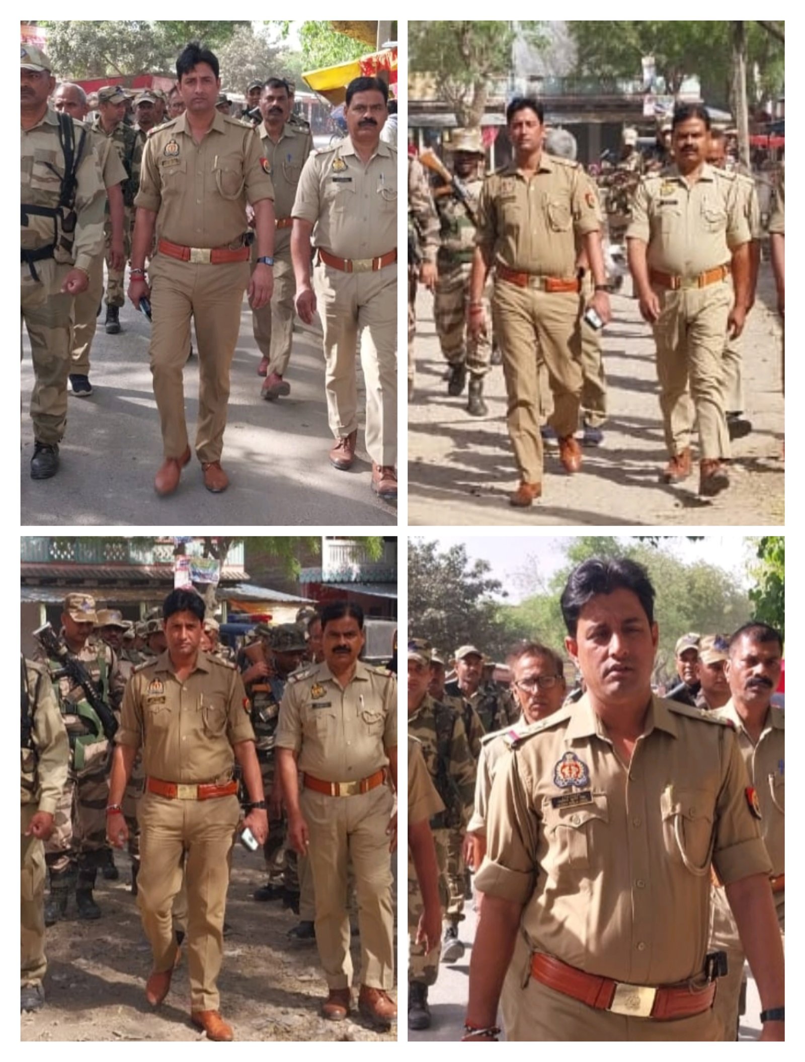 हिंदी समाचार |बरसठी पुलिस का फ्लैग मार्च...