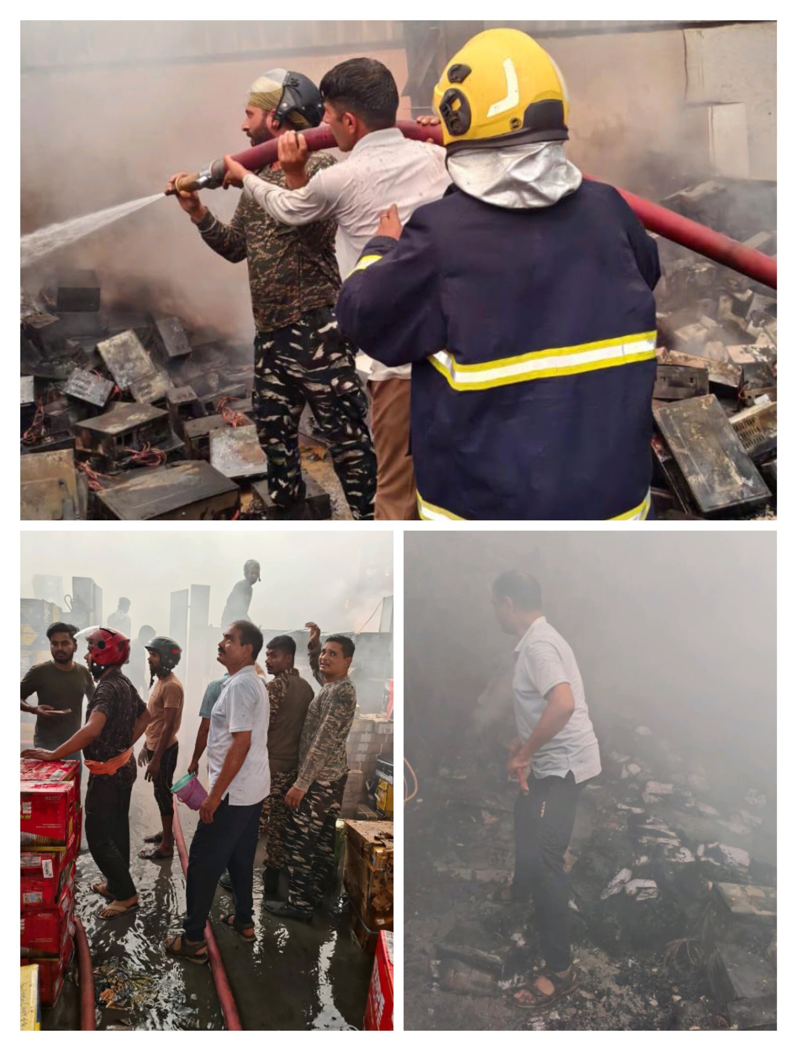 हिंदी समाचार | शॉर्ट सर्किट से एक्साइड बैटरी...