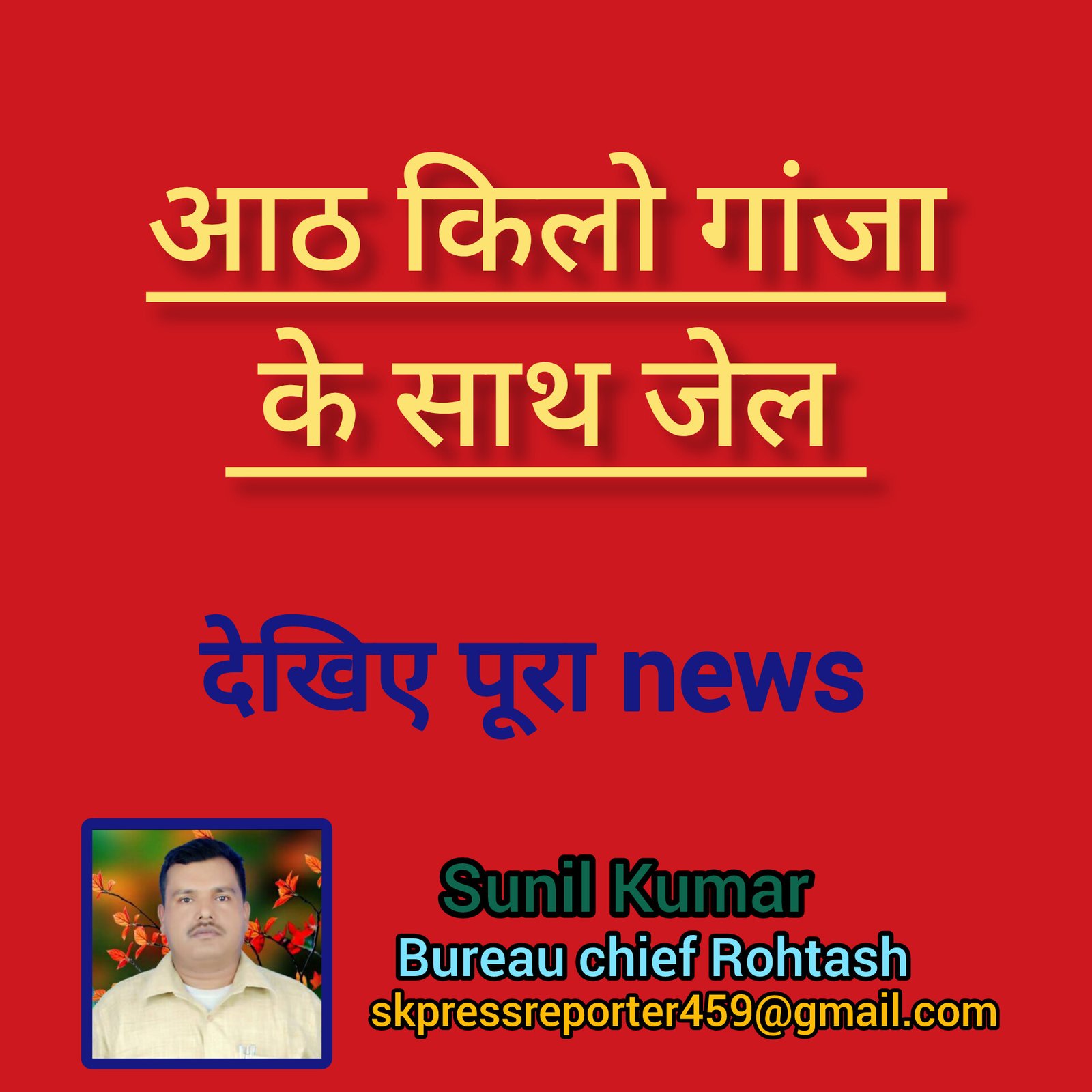 हिंदी समाचार |आठ किलो गांजा के साथ जेल