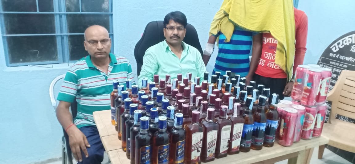 हिंदी समाचार |चरकापत्थर थाना पुलिस ने 86 बोतल...