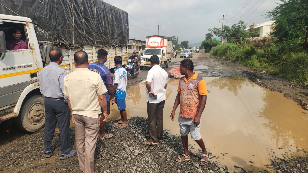 हिंदी समाचार |भिवंडी-चिंचोटी सड़क मरम्मत के...