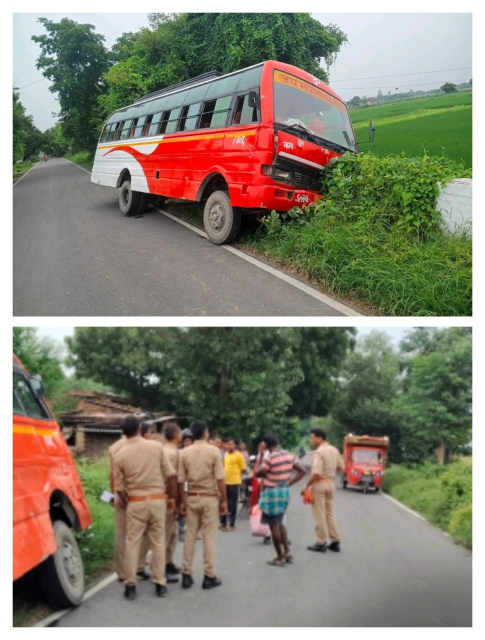 हिंदी समाचार | डंपर को पास देने में पुल से...