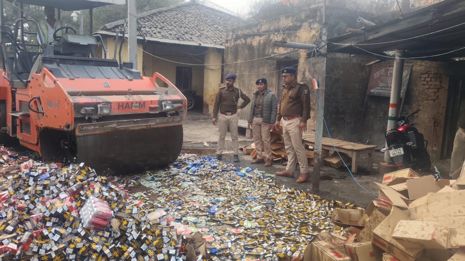 हिंदी समाचार | विभिन्न जगहों से जप्त शराब को...