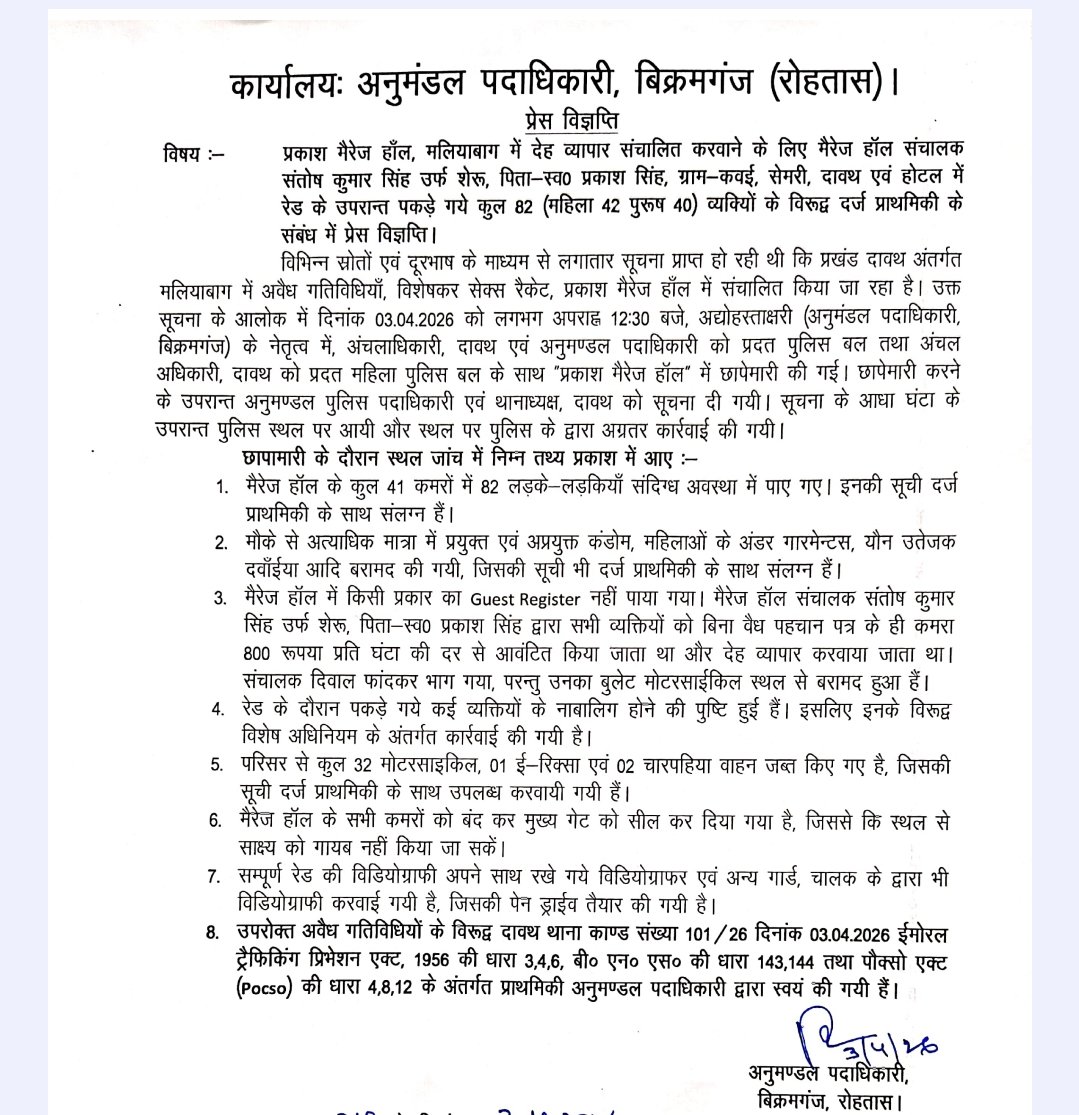 हिंदी समाचार |एसडीएम की छापेमारी में 82...