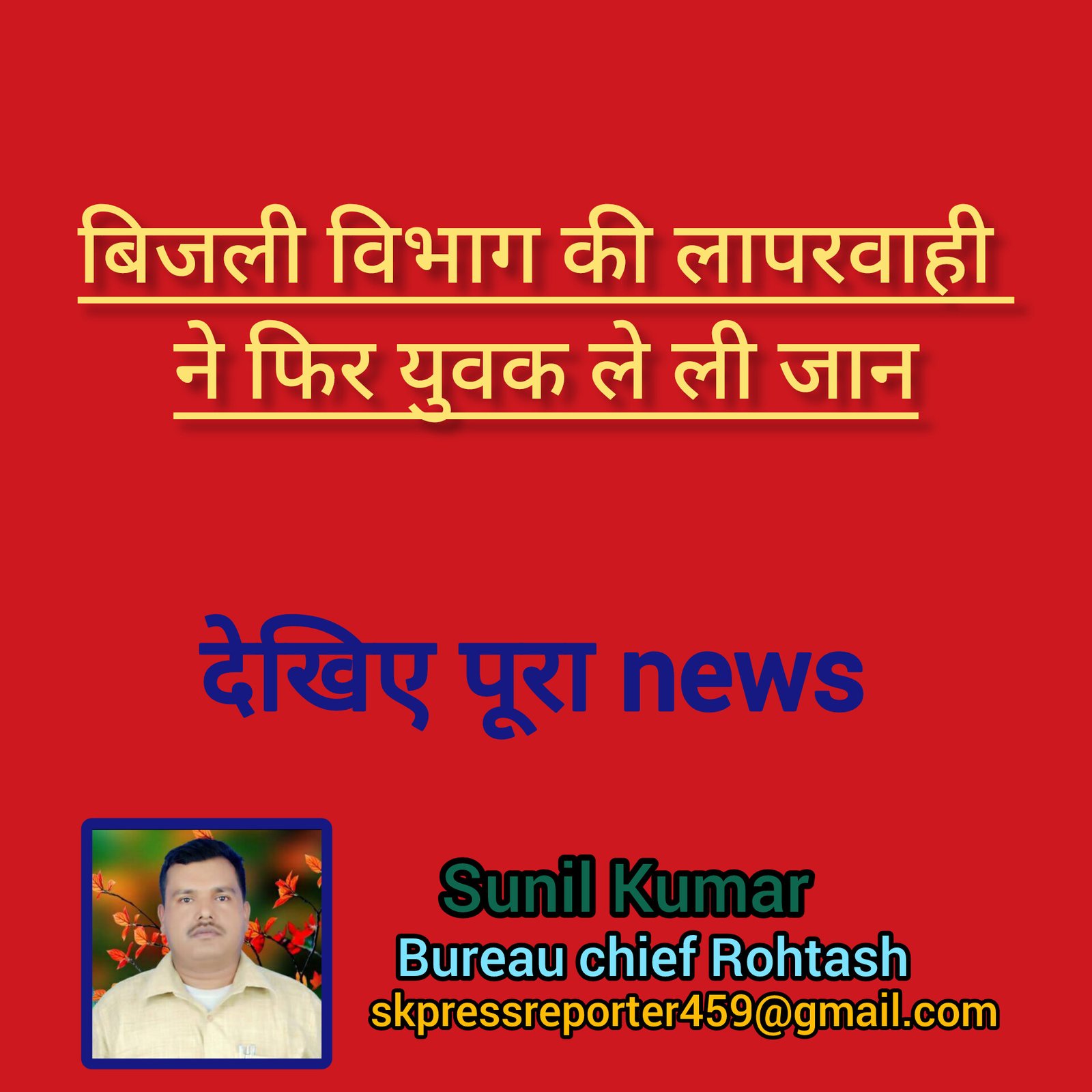 हिंदी समाचार |बिजली विभाग की लापरवाही ने...