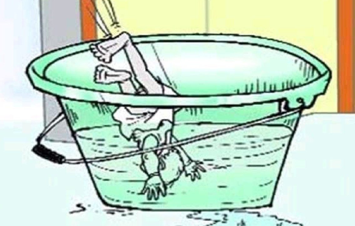 हिंदी समाचार |बाथरूम में रखा पानी की बाल्टी...