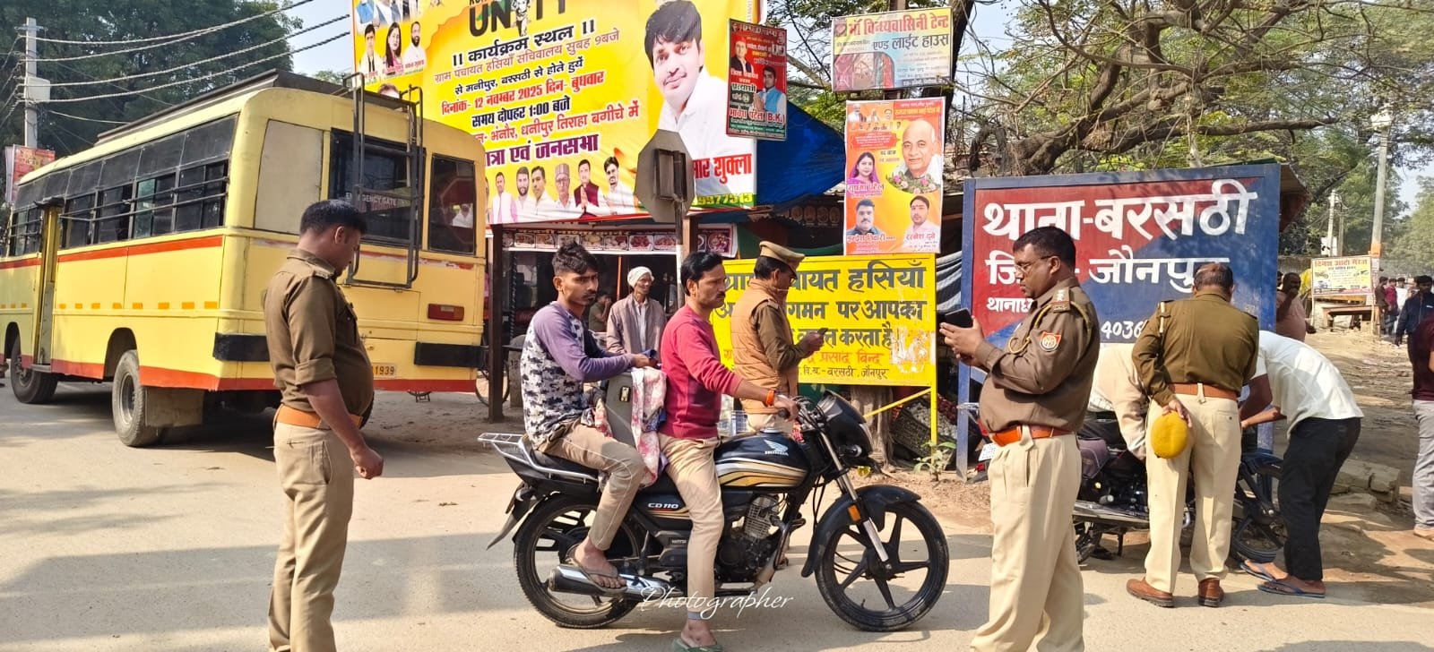 हिंदी समाचार |बरसठी पुलिस ने अवैध वाहनों के...